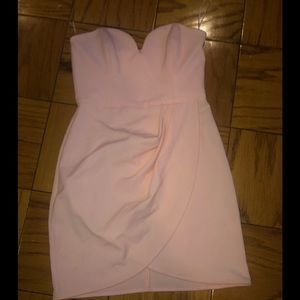 Shona Joy PEACH strapless dress